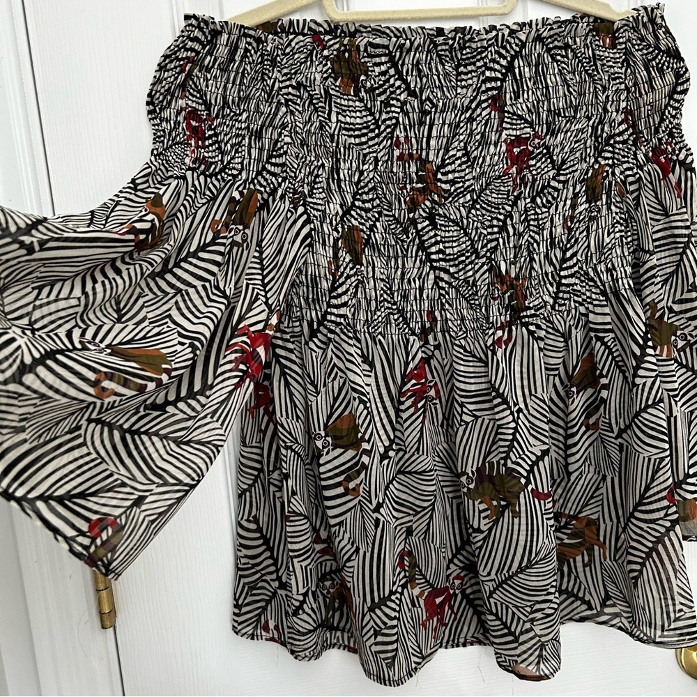 Zara Animal Print Top Size L